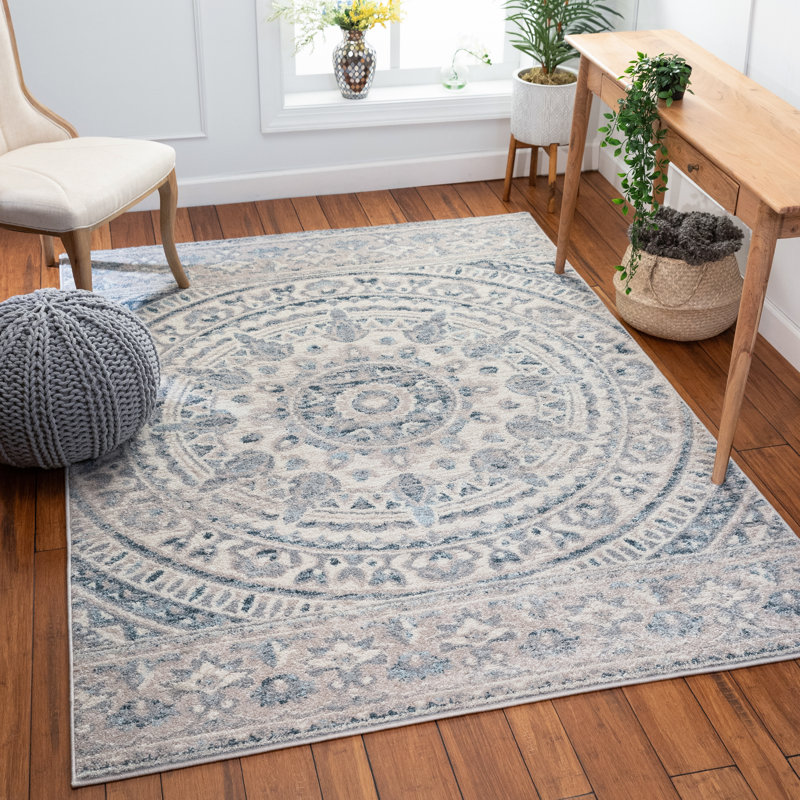 Well Woven Oriental Flatweave Blue Area Rug & Reviews Wayfair